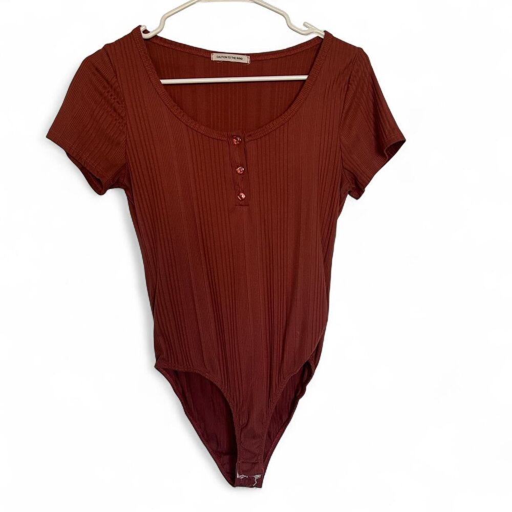 Caution to the Wind Women's Mauve Bodysuit